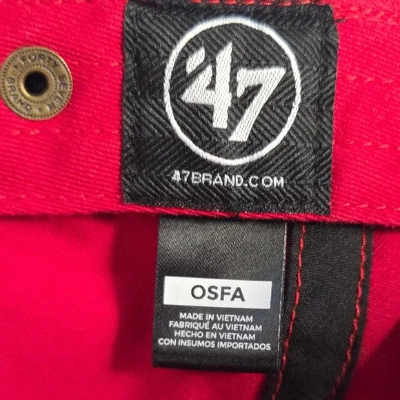 Los Angeles Clippers 47 Brand Hat Men Red Adjustable Strapback NBA Clean Up OSFA - Picture 7 of 8